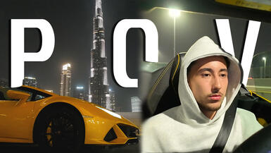POV + Vlog: Driving a Lamborghini Huracán Evo Spyder in Dubai
